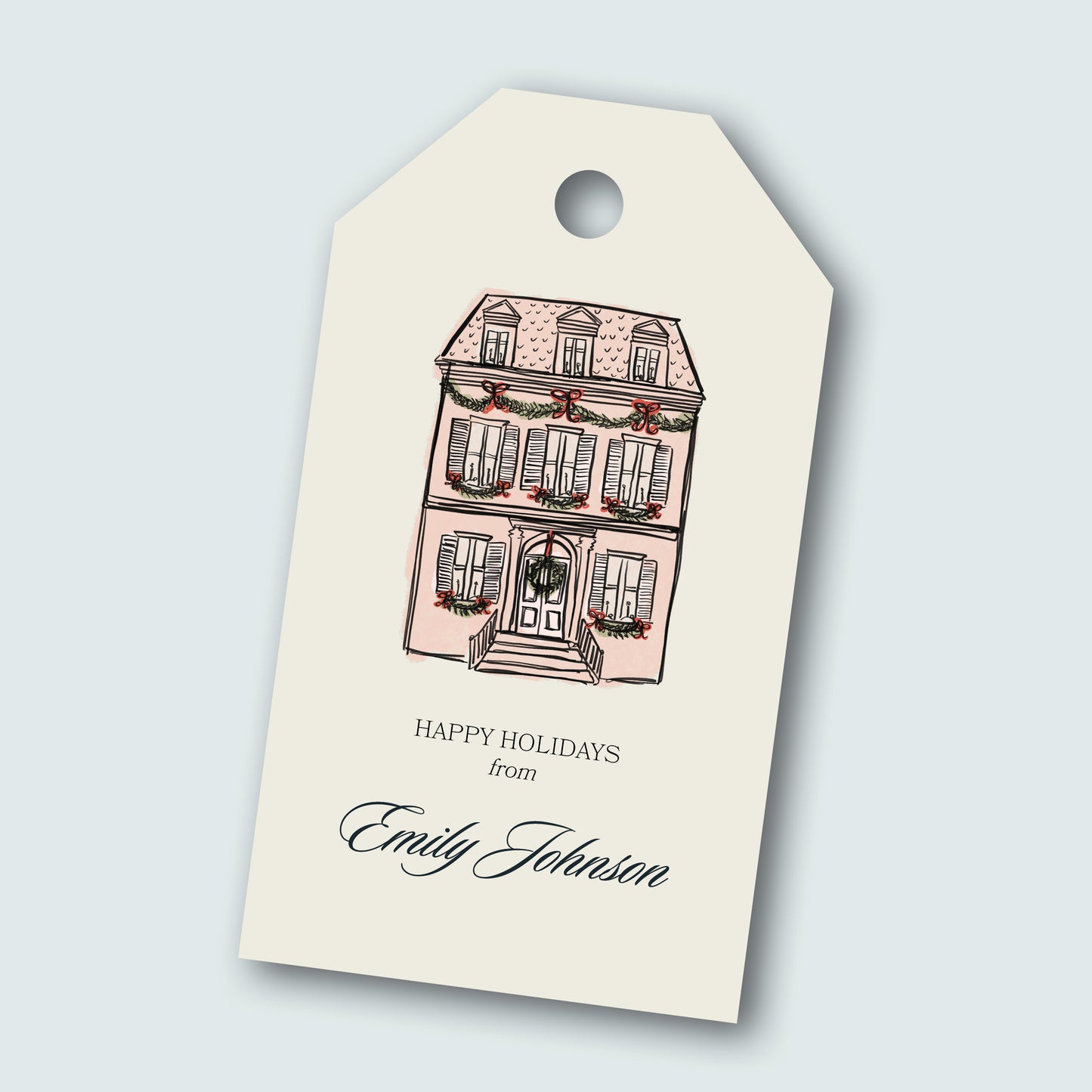 Gift Tag Holiday House (set of 12)