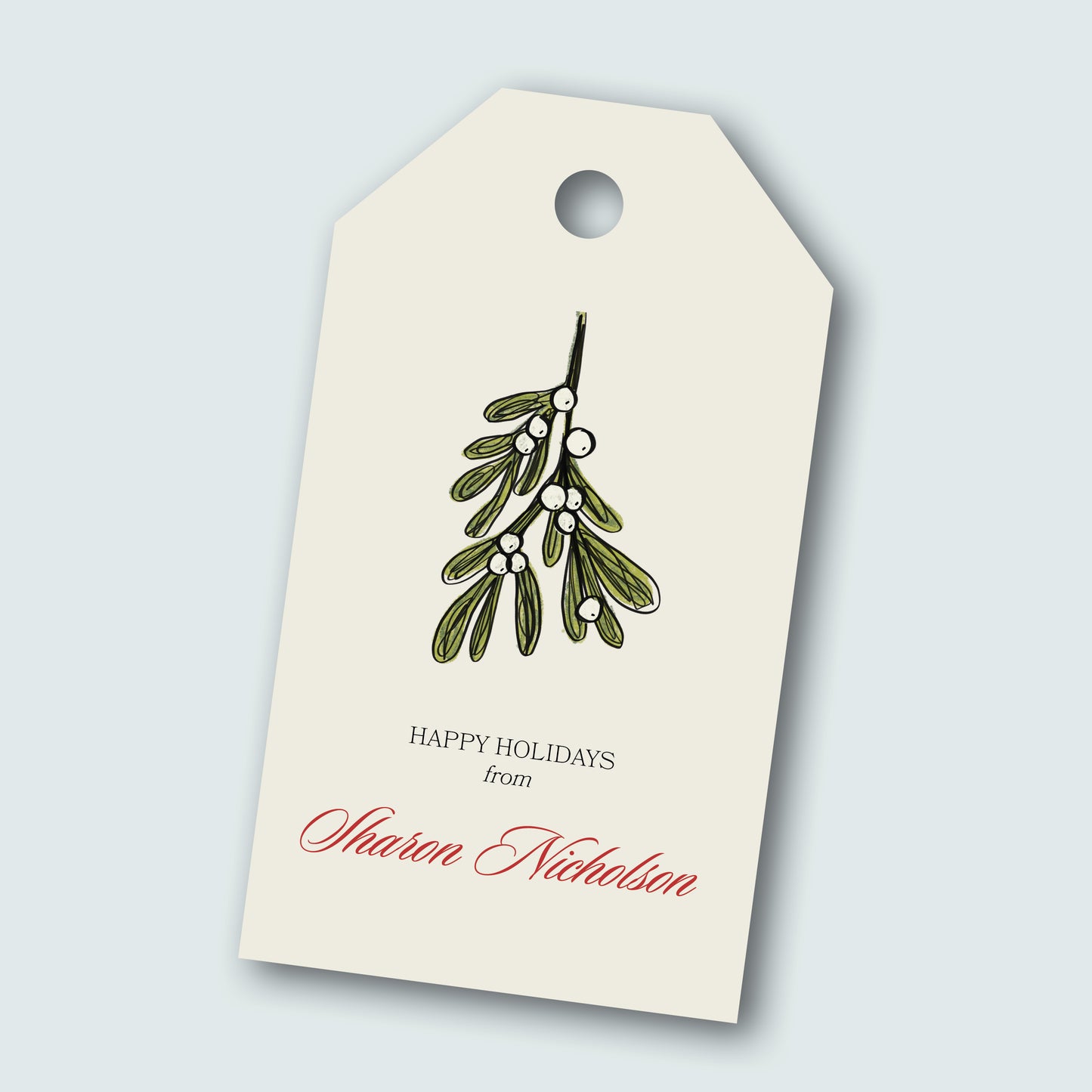 Gift Tag Holly (set of 12)