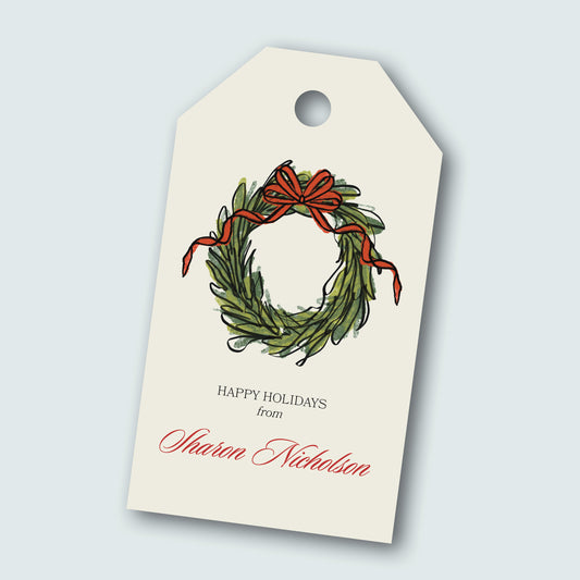 Gift Tag Wreath (set of 12)